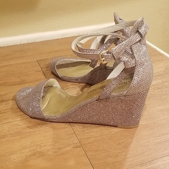 Stuart Weitzman sparkle wedge heels! - Picture 6 of 8